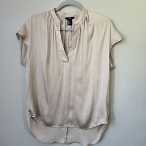 H&M cream blouse size 2